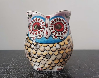 Turkish Ceramic Handmade Essential Oil Burner Incense Burner Owl