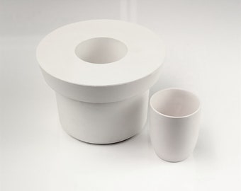 Handmade Plaster Mold For Bono Mug: Ceramic Craft Supply