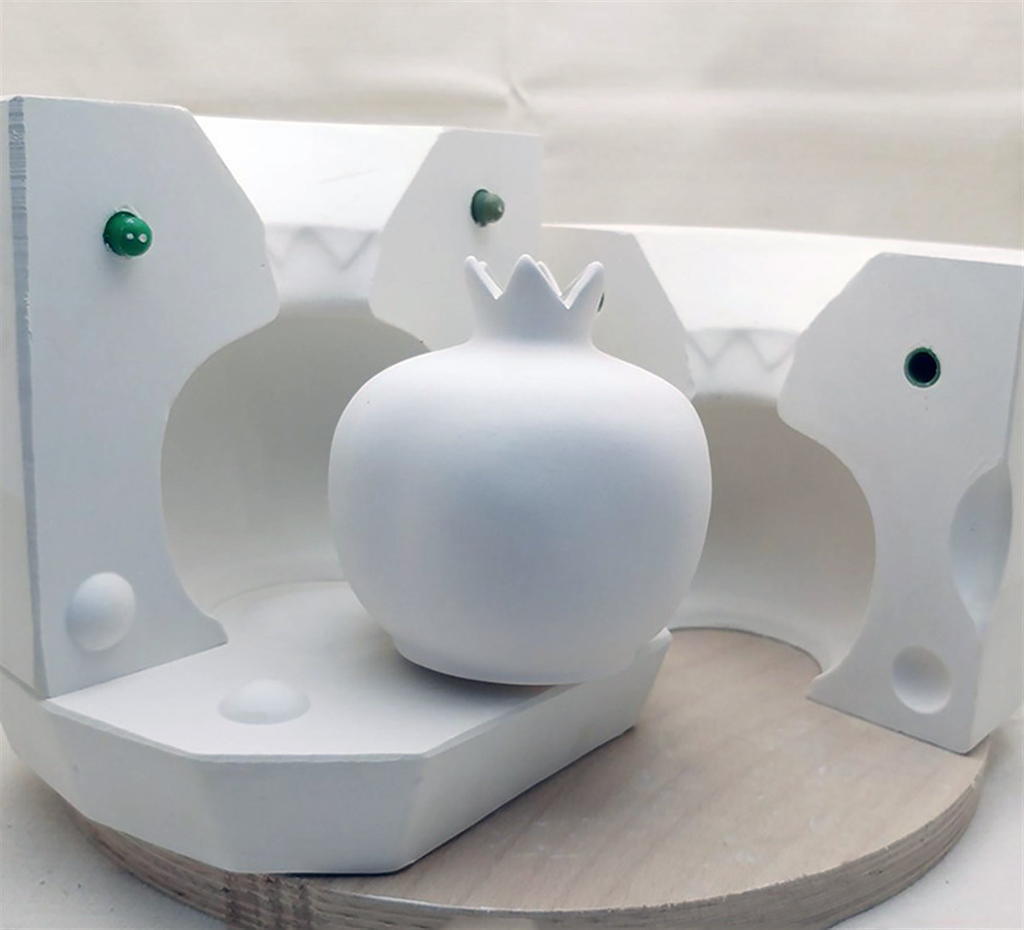 Plaster Mold for Ceramic Pomegranate Figurine,pomegranate Trinket