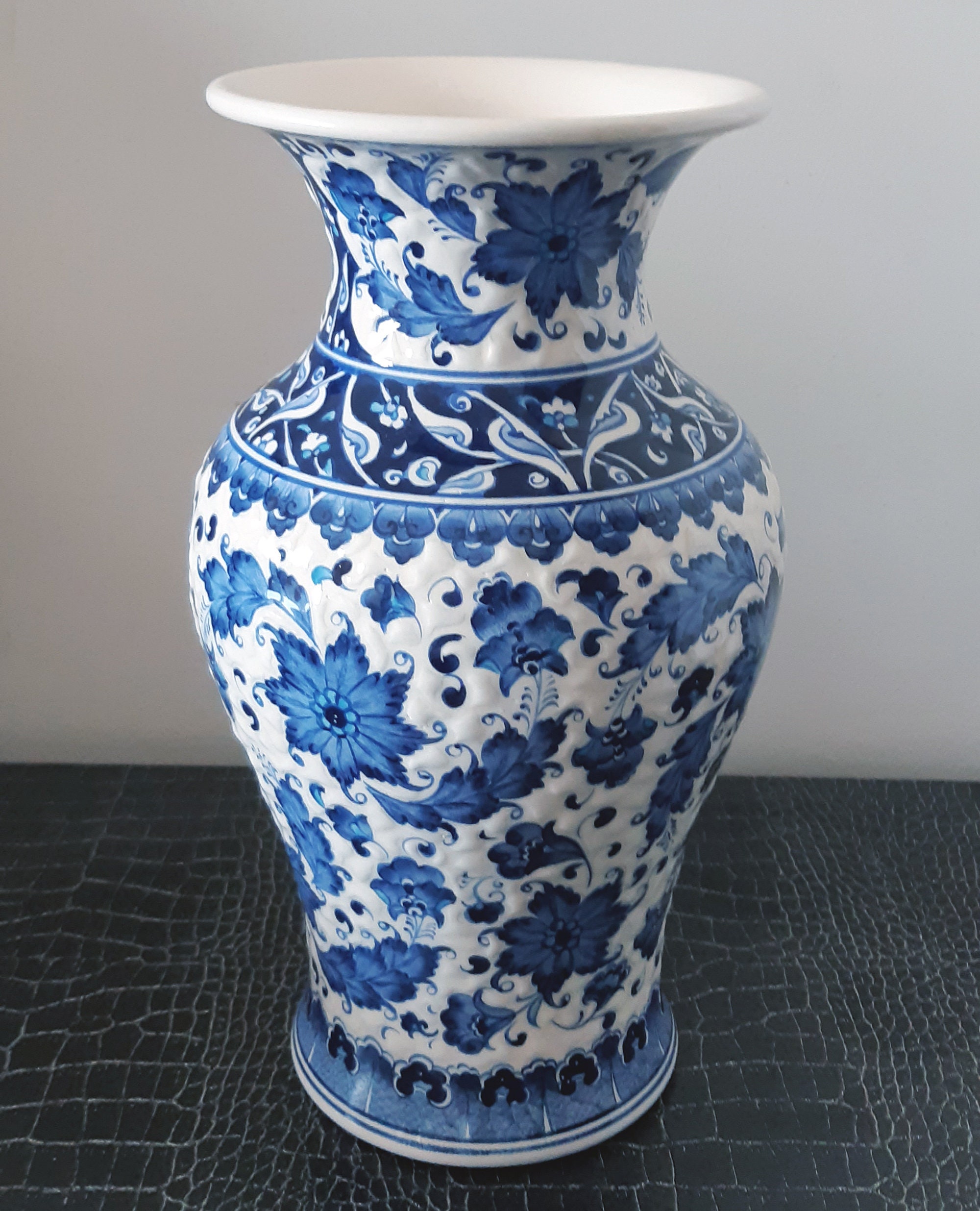 Handmade Ceramic Flower Vase Has 12.5