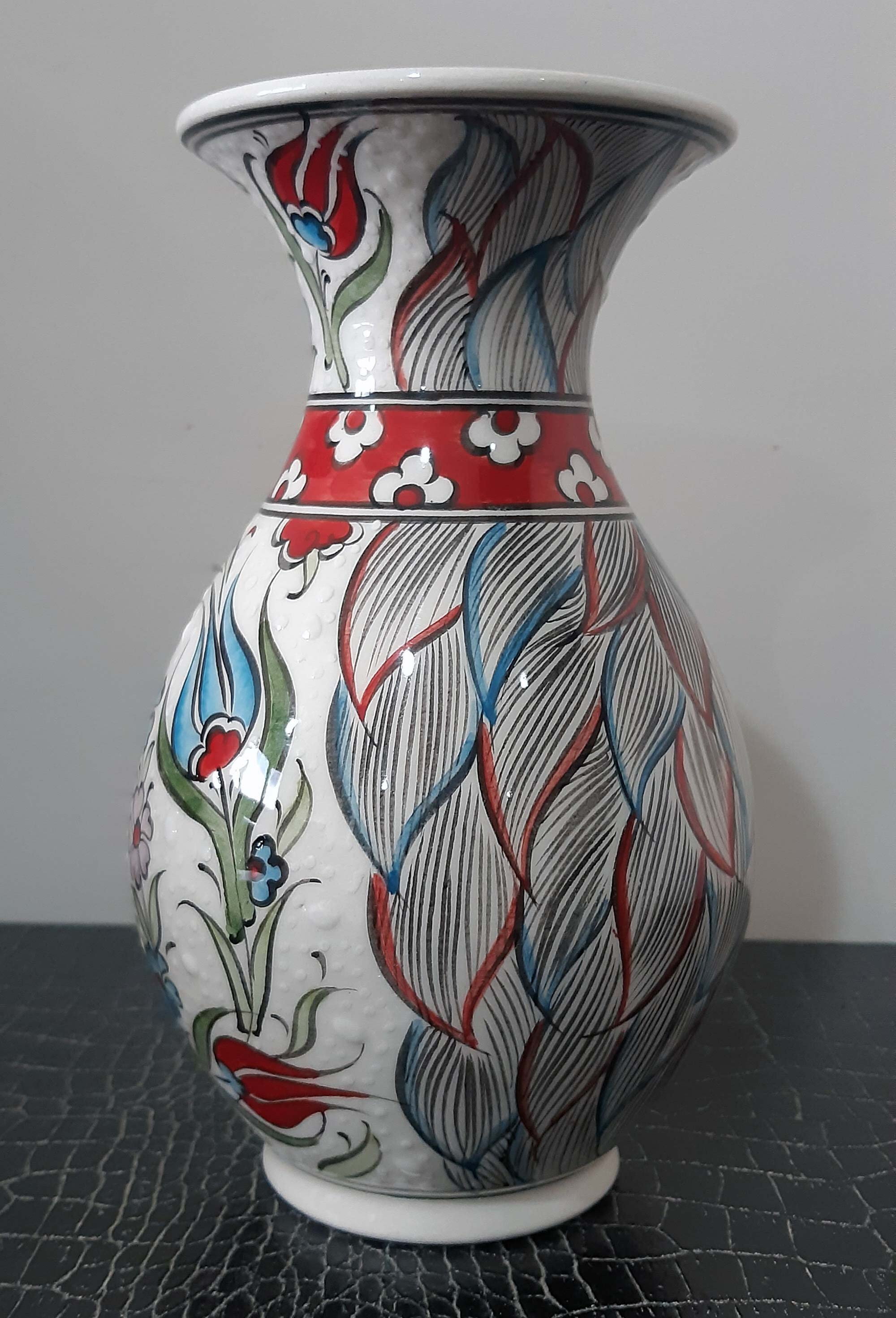 Handmade Ceramic Flower Vase Has 7.8 of Length Gift for Etsy