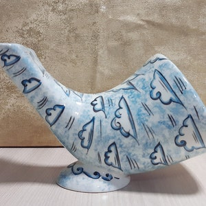 Handmade Ceramic Gramophone Speaker: Cerasound Sound Amplifier