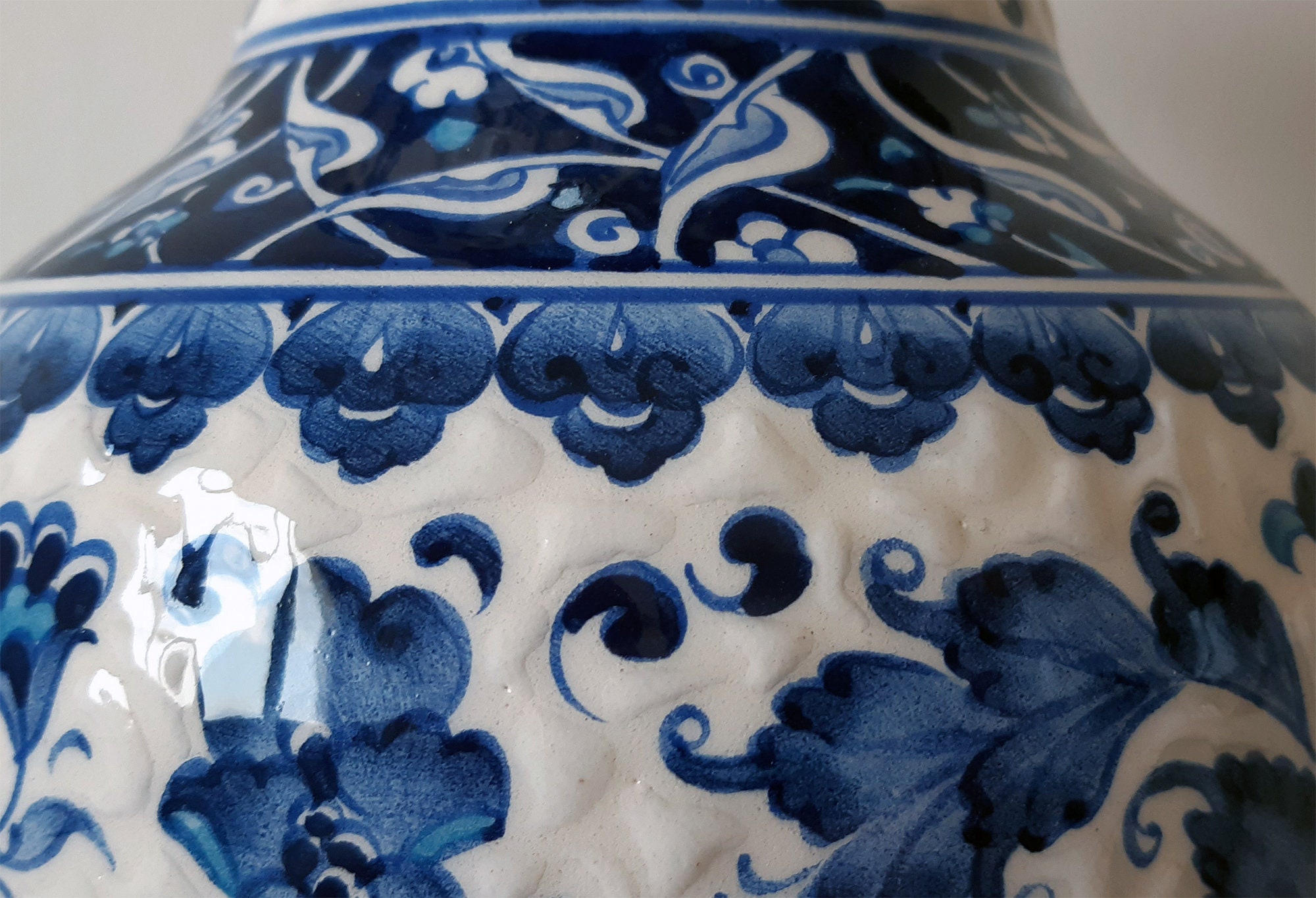 Handmade Ceramic Flower Vase Has 12.5