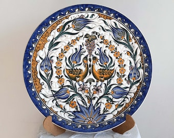 Handmade Ceramic Plate 30 cm in Diameter (12.2") Wall Decor