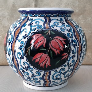 Handmade Ceramic Succulent Planter Pot: Floral Planter