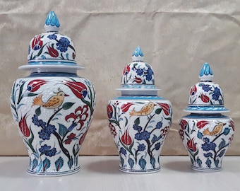 Handgemachtes Keramik IngwerGlas Set, Türkisches Lebkuchenglas Set, buntes IngwerGlas Set