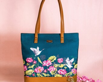 Lotus Field Tote Bag