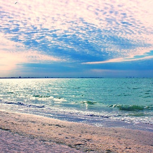 Sanibel Island Beach Digital Print Coastal Wall Decor Tropical Print Printable Beach Art Sea Poster Ocean Photography Beautiful Florida