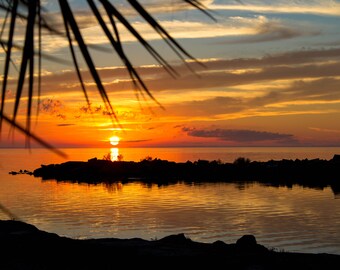 Impression de photographie Sunset Beach en Floride, art mural Port St. Joe (impression numérique)