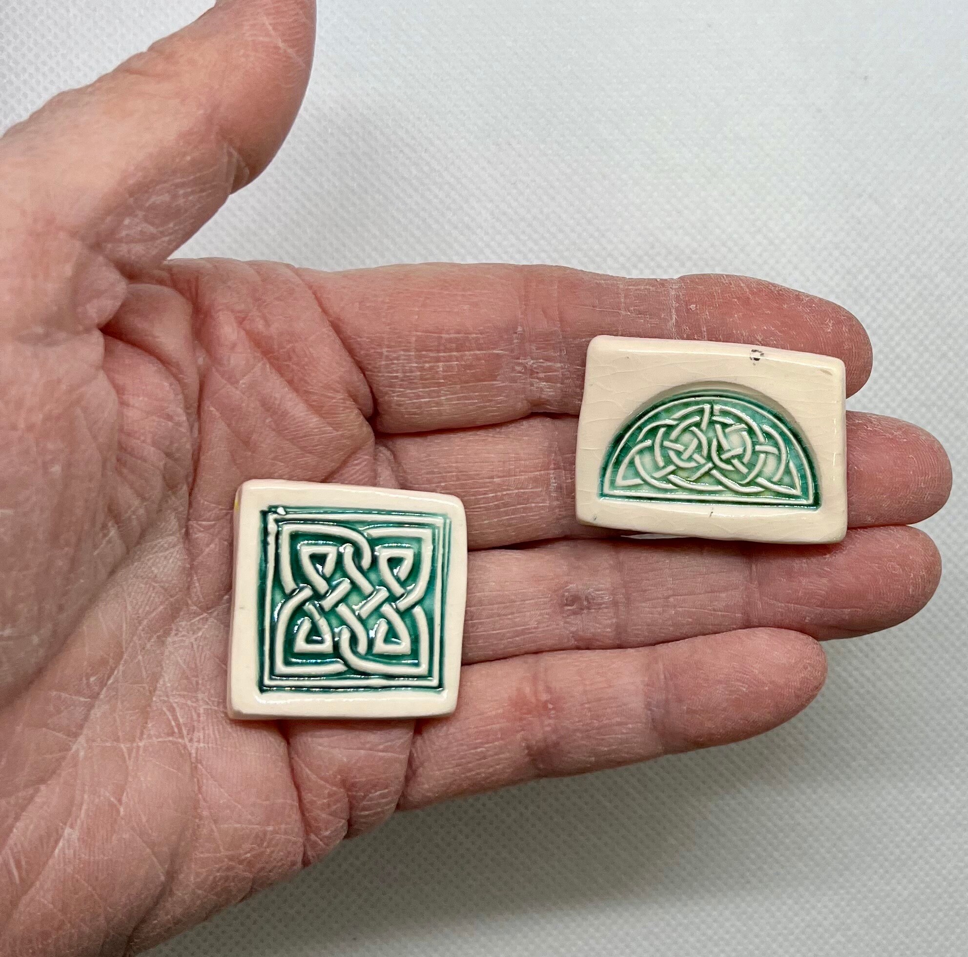 Ceramic Celtic Knit Tiles - Etsy