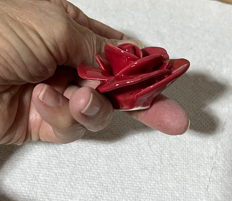 5 Beautiful Ceramic Roses for Mosaic - Etsy