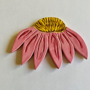 Big Pink Ceramic Coneflower