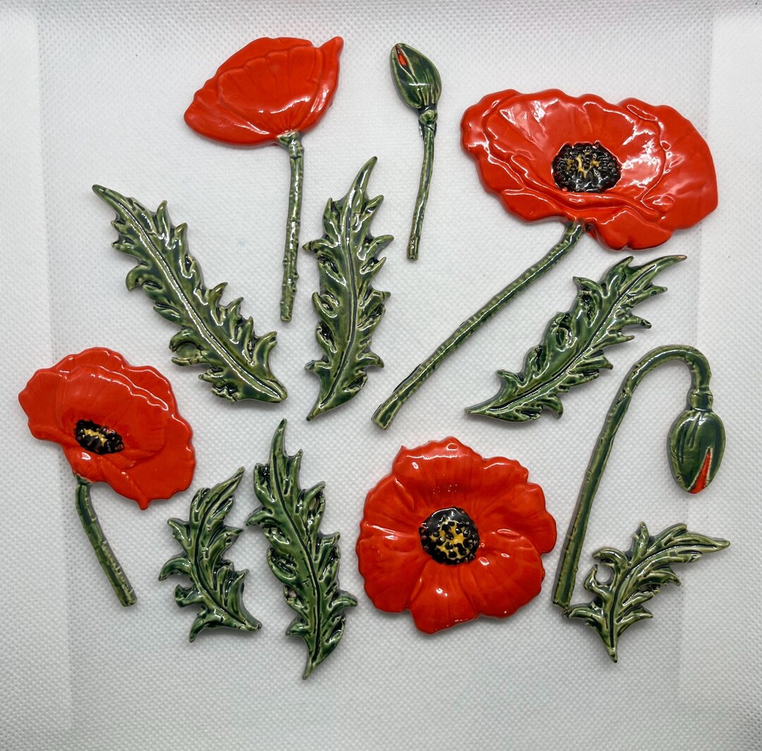 Fabulous Ceramic Poppy Collection - Etsy