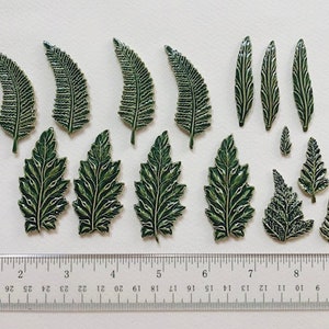 Huge Bundle of Fern/Leaf Ceramic Tiles