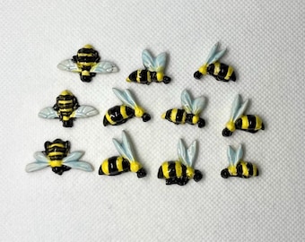 Azulejos de cerámica divertidos con forma de abeja