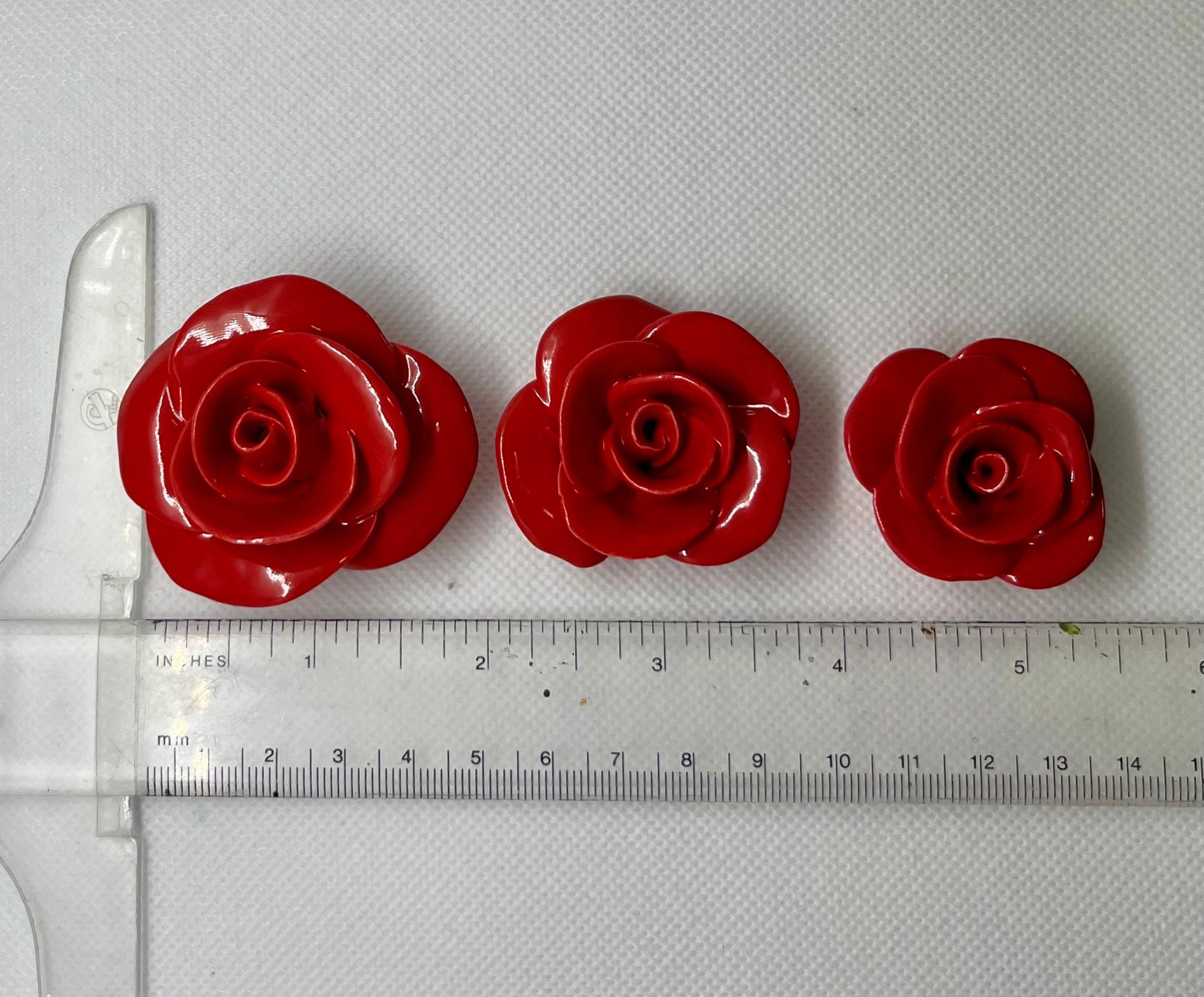 5 Beautiful Ceramic Roses for Mosaic - Etsy