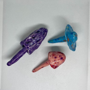 Colorful Charming Ceramic Mushrooms