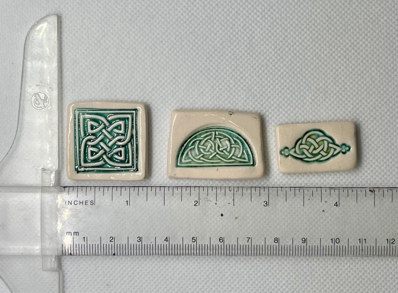 Ceramic Celtic Knit Tiles - Etsy