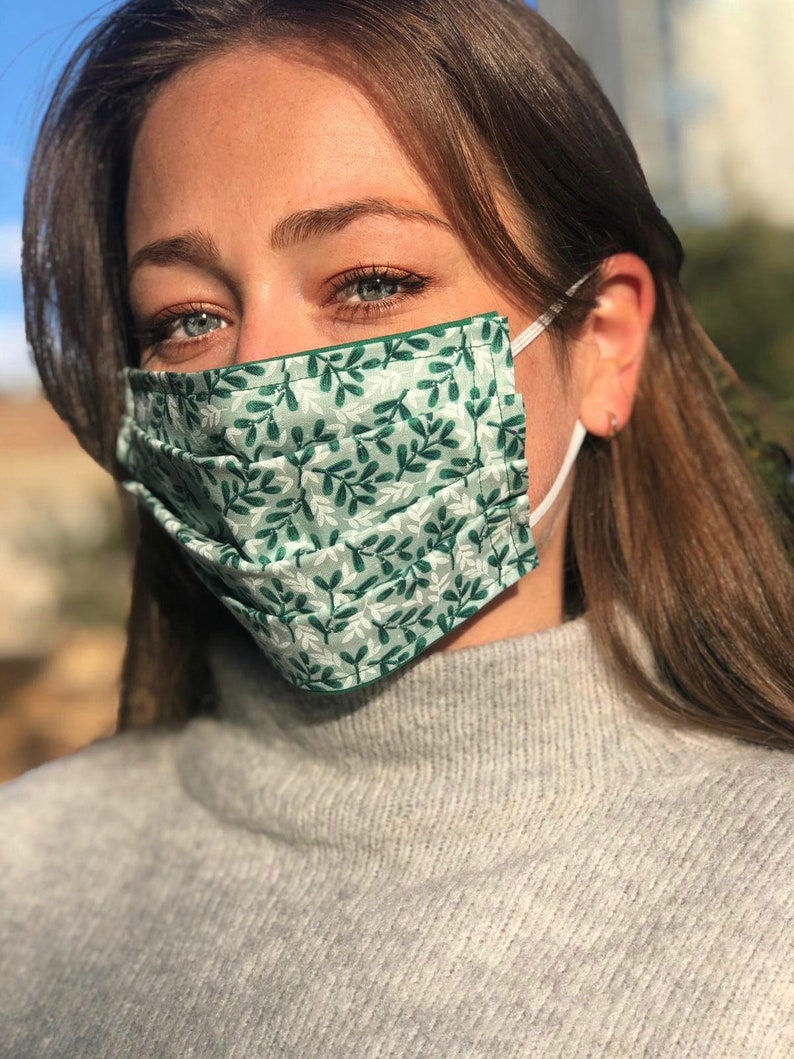 Christmas Face Masks 100 Cotton Handmade Washable & Etsy