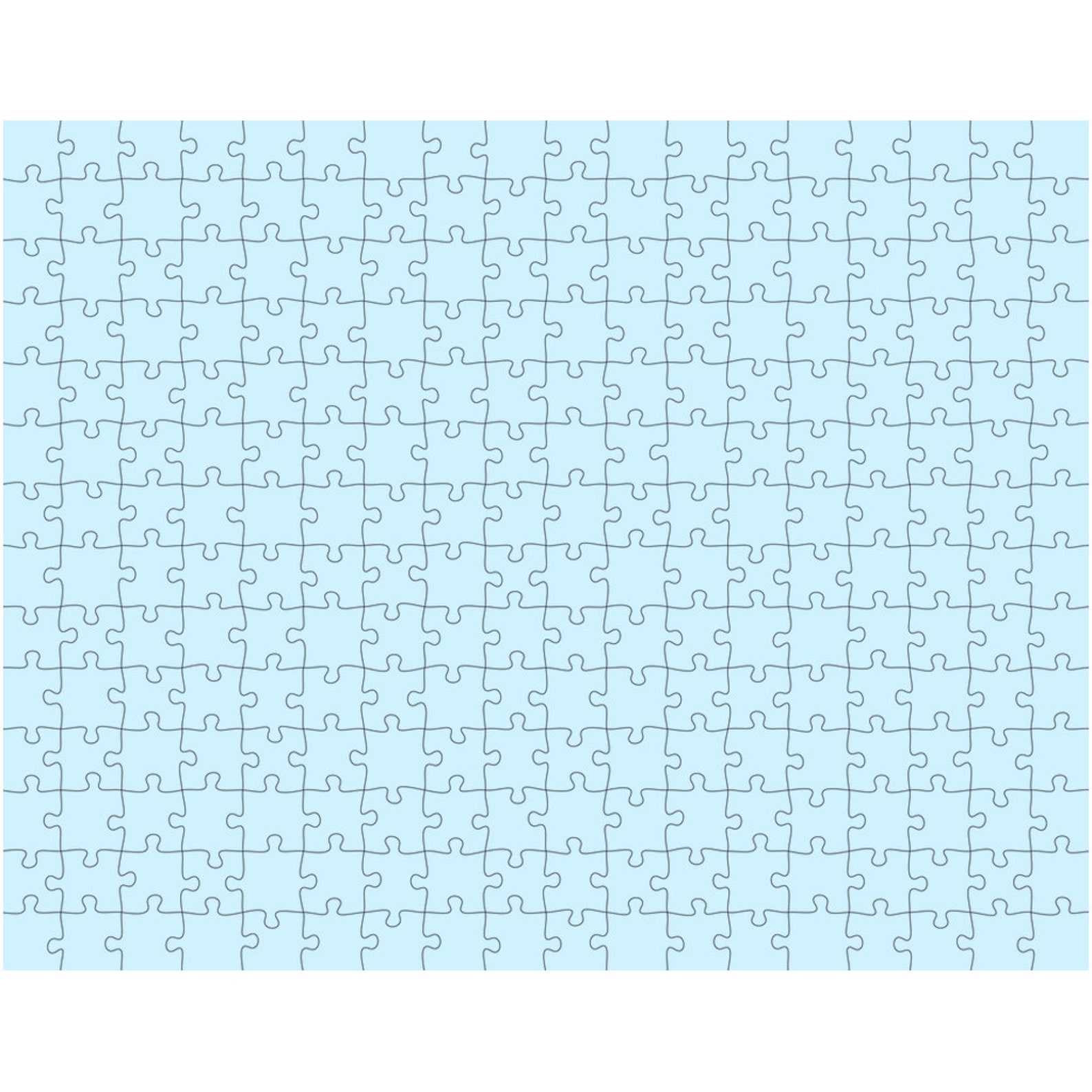 Rompecabezas imposible en azul. UN ROMPECABEZAS DE COLOR. Etsy