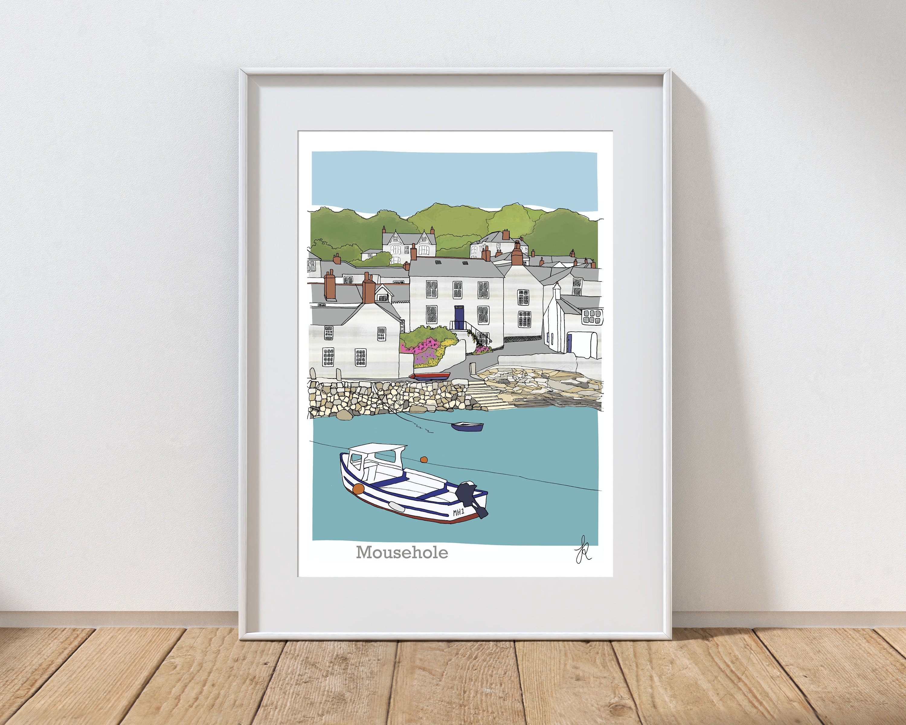 Mousehole Cornwall Print Signed by the Artist Etsy UK
