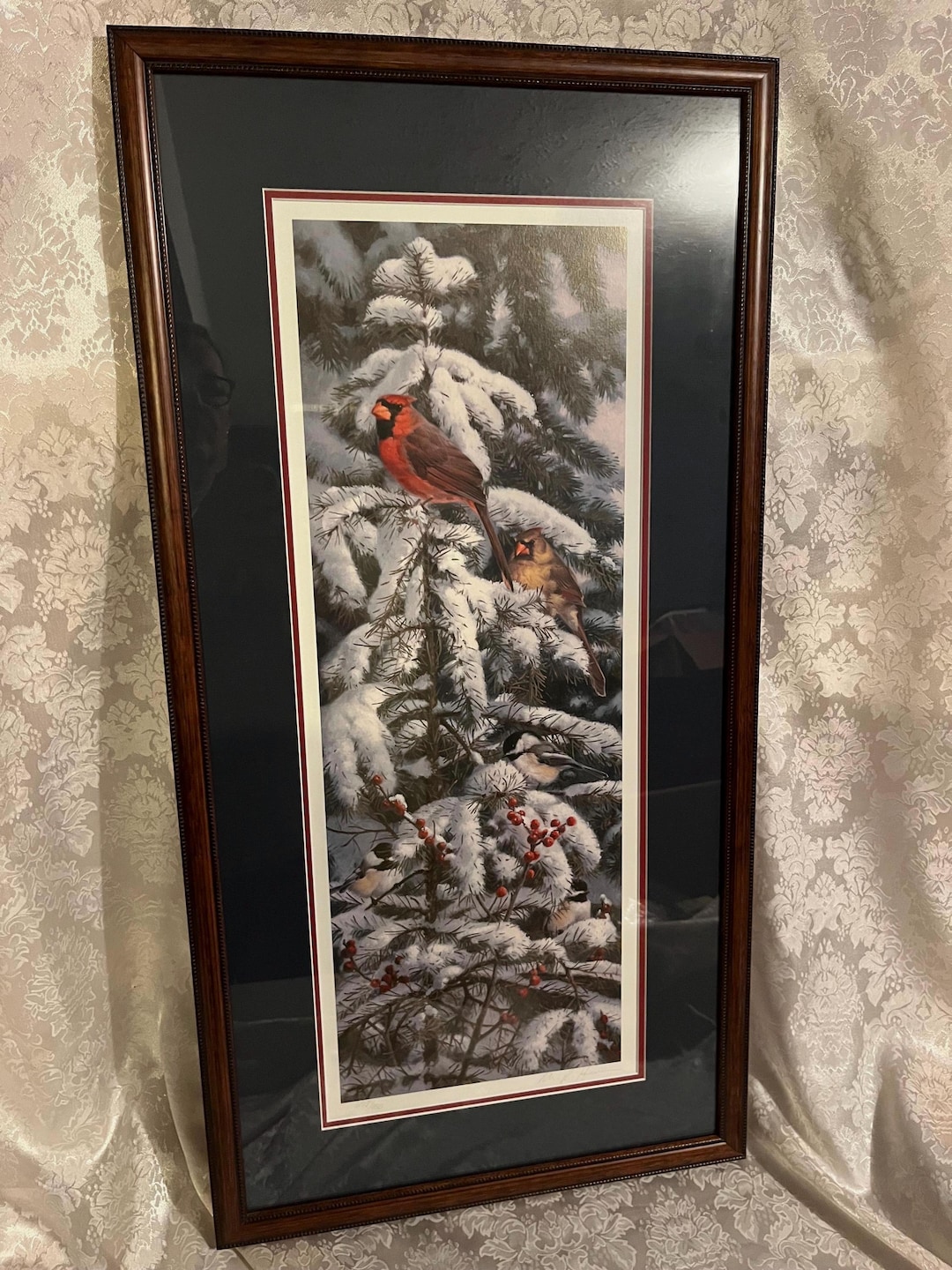 Marc Cardinal Marc Hanson “full House - Cardinals and Chickadees” Limited Edition ...