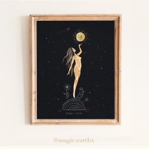 tu luz guia/ arte espiritual femenino/ el sol energia divina poster/ energia femenina sanacion/ arcoíris sanador poster/ tu luz es important