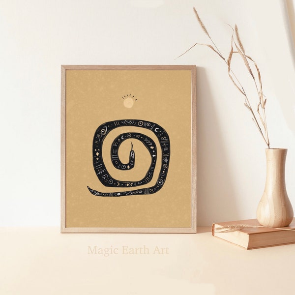 Spiritual Snake · Mystical Boho Decor