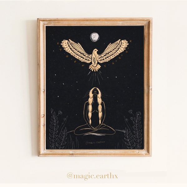 Divine Feminine Eagle · Mystic Wall Art