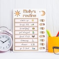 Customized Wooden Toddler Chart, Visual Schedule, Daily Routine chart, Chore Chart for Kids, Homeschool Schedule, Back To School, First Day product logo