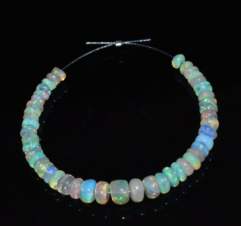 Opal Bead Natural Ethiopian Opal Welo Fire Opal Fire Beads image 0