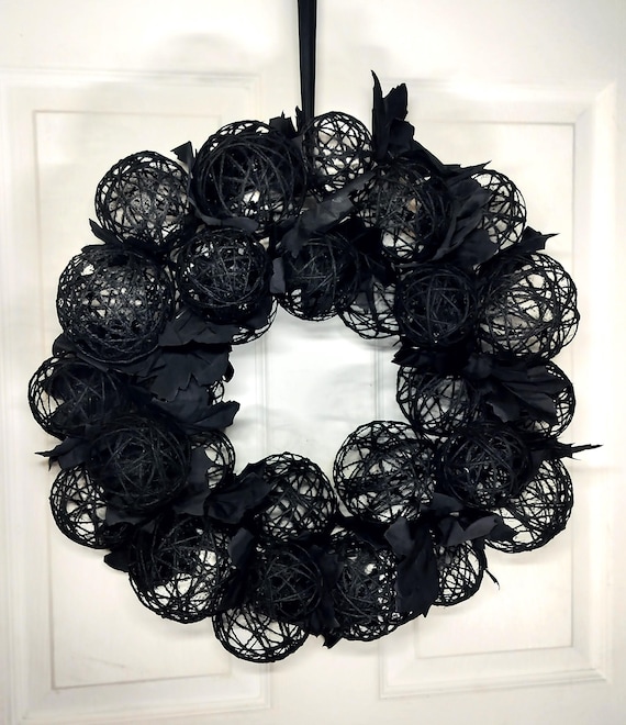 Black Maple Twine Ball Wreath or Garland