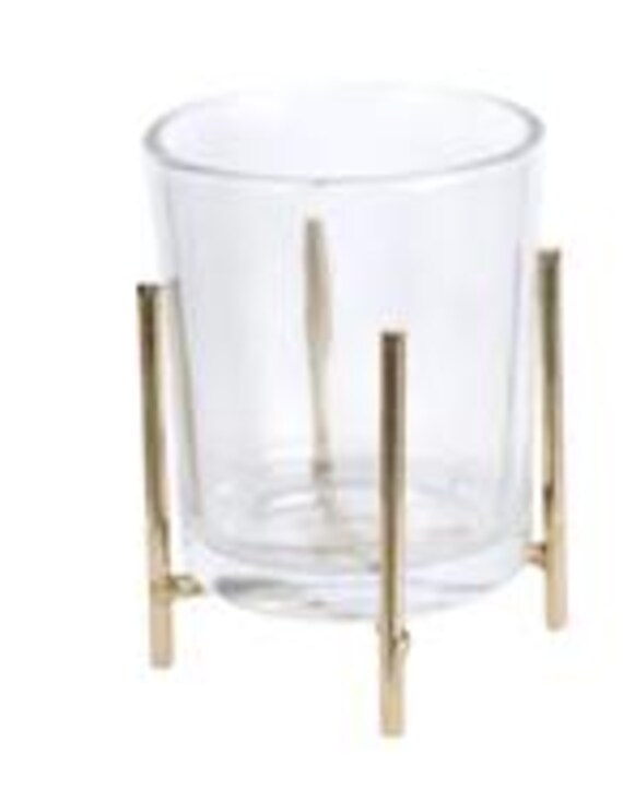 Glass Votive Candleholders - Gold (6)