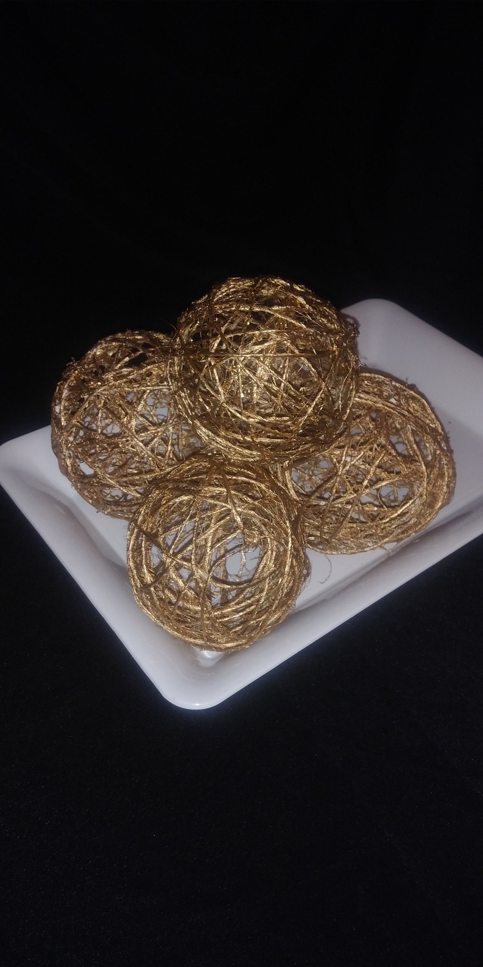 Gold Nest Balls Etsy