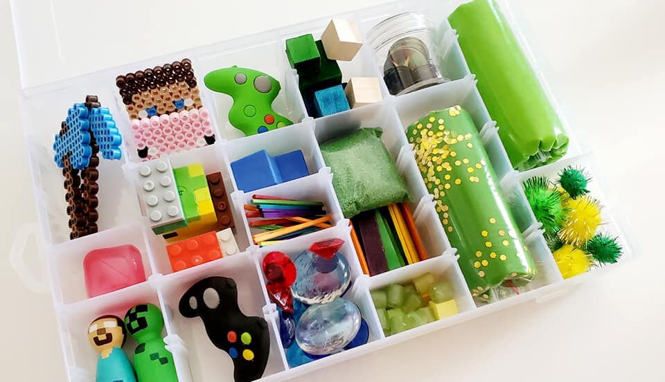 Minecraft Play Dough Deluxe Sensory Kit Sensory Kit Etsy