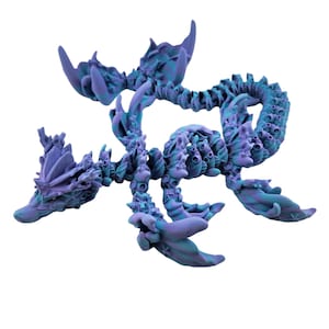 3D Printed Coral Reef Dragon, Cinderwing Coral Reef, Colorful Coral Reef Dragon Statue, Ocean-Inspired Fantasy Decor, Sea-Themed 3D Print