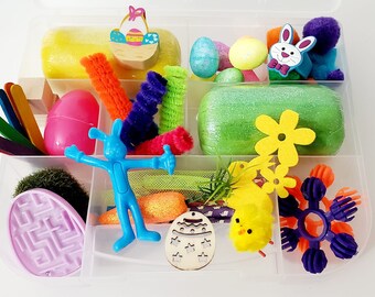 Easter Play Dough Kit, Easter Sensory Kit, , Easter Basket stuffers, Sensory Kit, Sensory Kids, Playdoh Kit, Spring sensory, Easter gift kid