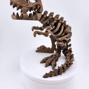 Skeleton T - Rex, 3D Printed Dinosaur, Prehistoric Decor, 3D Printed Fossil, Dino Lover Gift, Paleontology Decor, Fossil Replica
