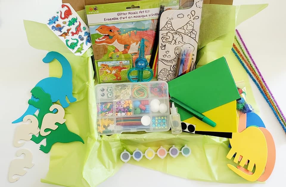 Dinosaur Craft Box Dinosaur Activity Kit Diy Craft Dinosaur Etsy