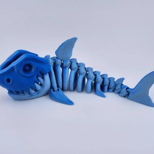 Skeleton Shark, 3D Printed Shark, Shark Anatomy Model, Prehistoric Shark, Fossil Shark Replica, Educational Shark Model, Shark Fossil Model