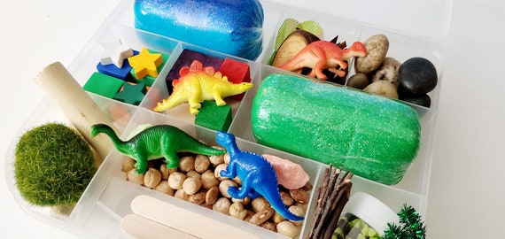 Dinosaur Playdough Kit, Dinosaur Sensory, Dinosaur Gifts for Kids, Playdough  Set, Birthday Gift for Kids, Learning Games, Sensory Box, Dino 