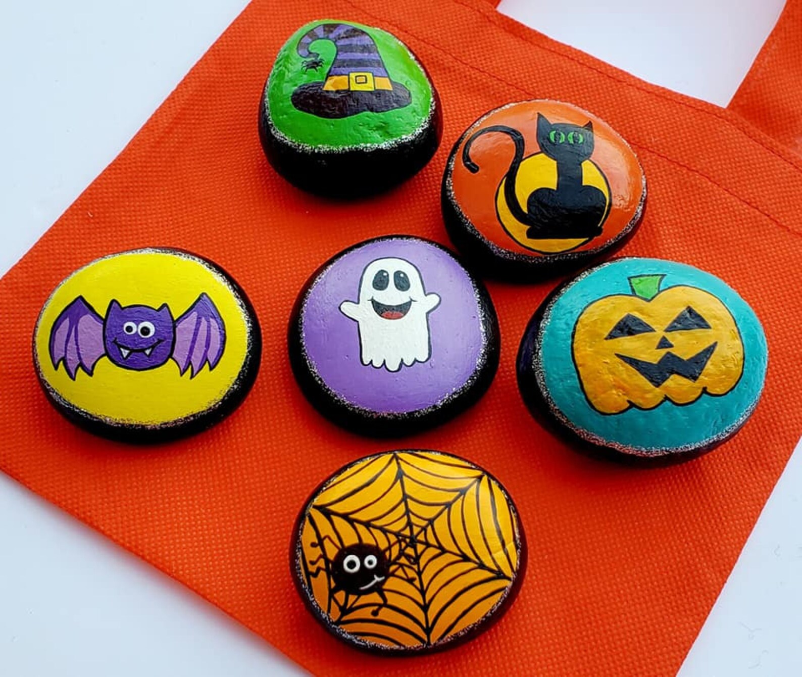 Rochers peints à Halloween rochers dHalloween pierres Etsy