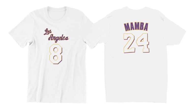 Kobe Bryant Jersey Shirt Mamba Edition 8 on front/24 on | Etsy Kobe Bryant Jersey Shirt Mamba Edition 8 on front/24 on | Etsy