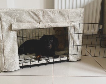 covering a puppy crate