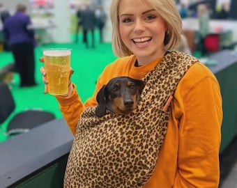 Portabebés de forro polar: portabebés manos libres para perros pequeños