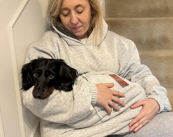 Sudadera Con Capucha Para Mujer Con Bolsito Para Mascotas - ¡lleva A Tu Perro O Gato Contigo! Ideal Para Otoño E Invierno