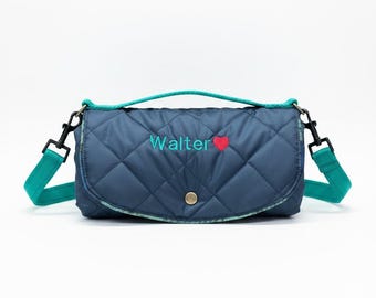 Waterproof Dog Picnic Mat: Quilted Fleece, Removable Strap