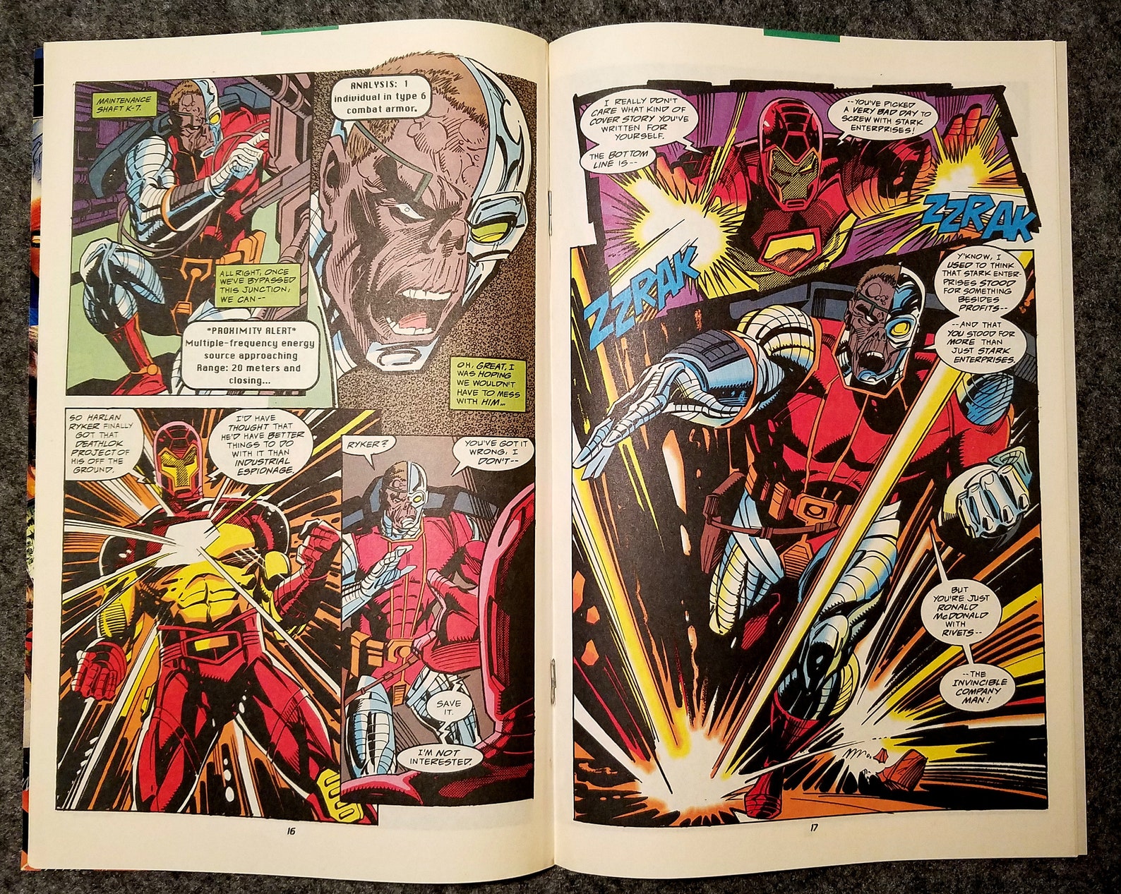 Marvel Comics Issue 301 Febrero 1993 Iron Man Crash and Etsy