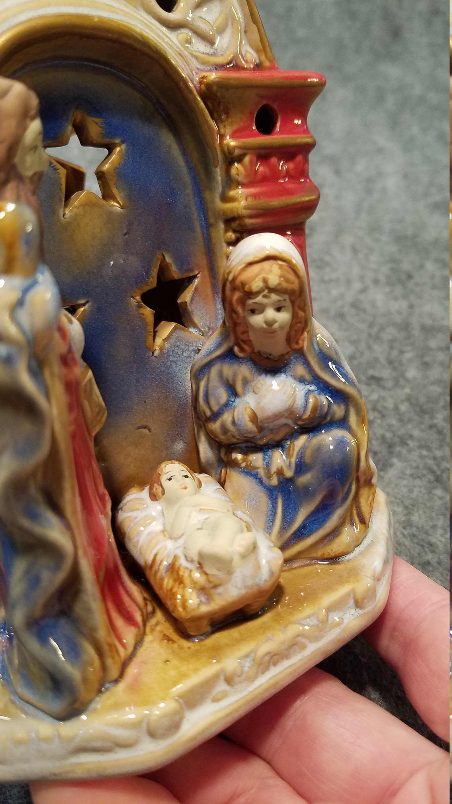 Nativity Scene Ceramic Votive / Tealight Holder | Etsy