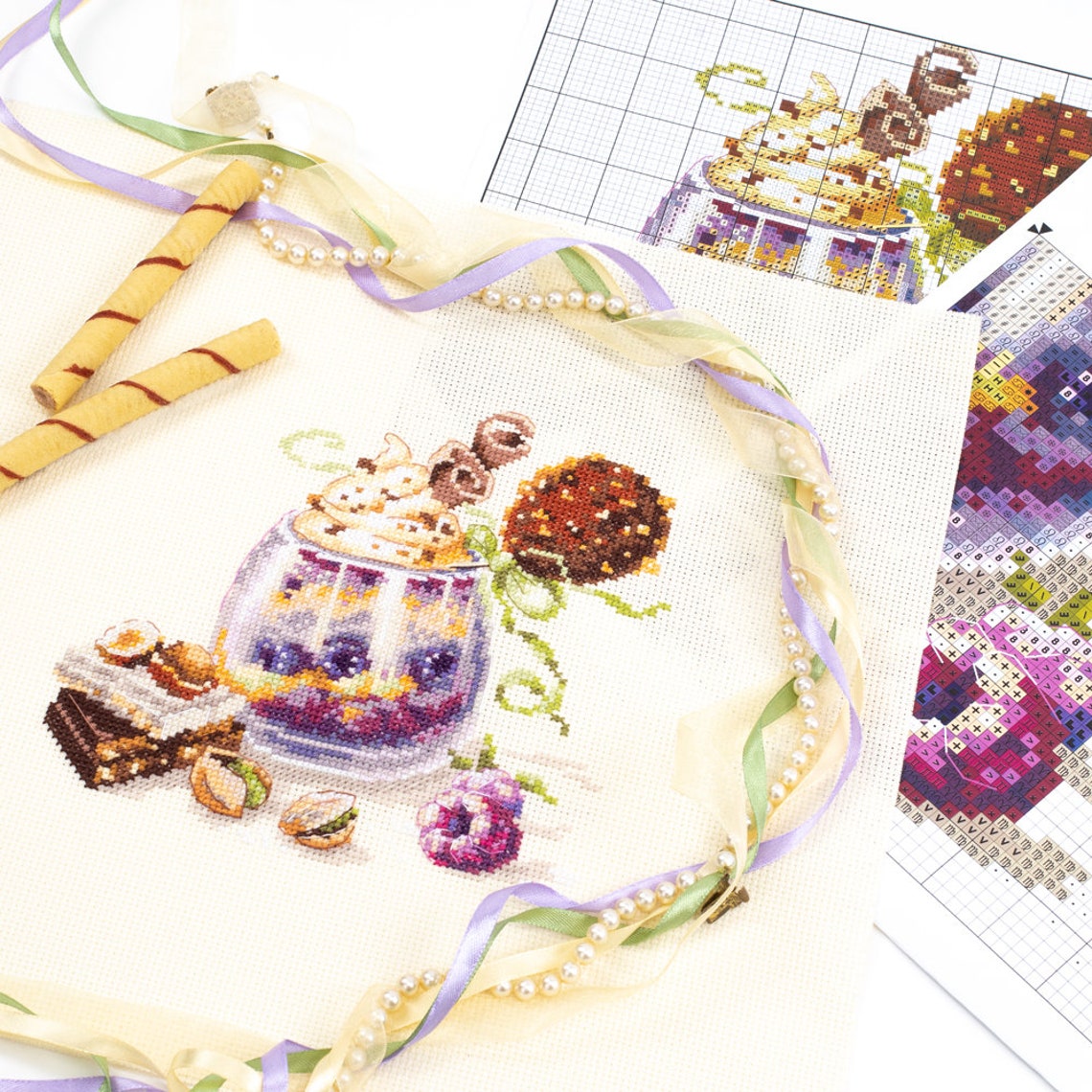 MAGIC NEEDLE Counted Cross Stitch Kit Magical Desserts Etsy
